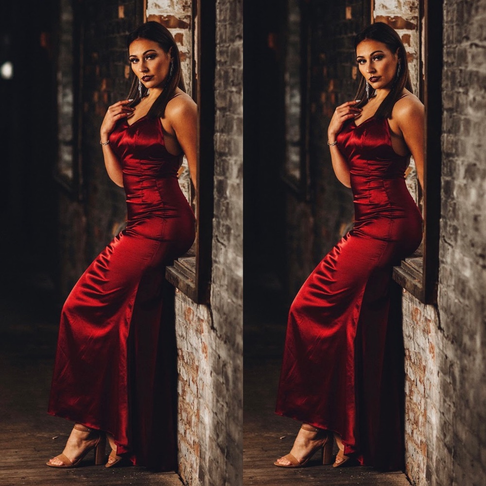 Stunning Burgundy Formal Gown